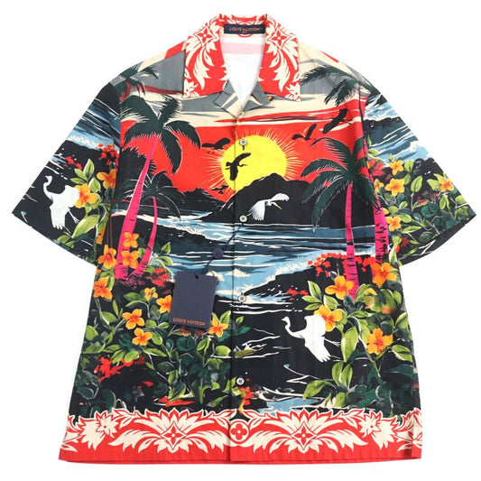Louis Vuitton 24AW 1afqy6 Camicia A Maniche Corte In Cotone Stampato Monogram -
