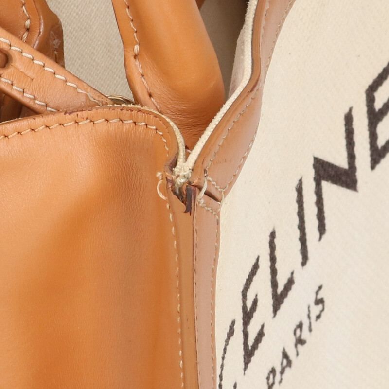 Celine Mini Vertical Cabas Logo Print 2WAY Handbag Women