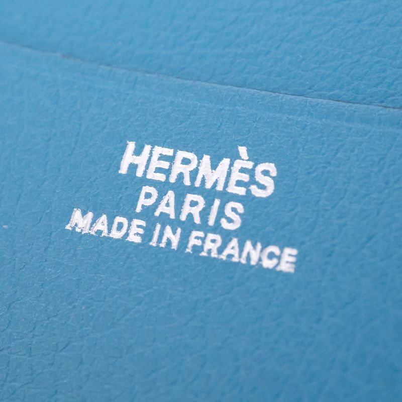 Hermes Agenda PM Blue Jean Swift Notebook Cabas - J Engraved