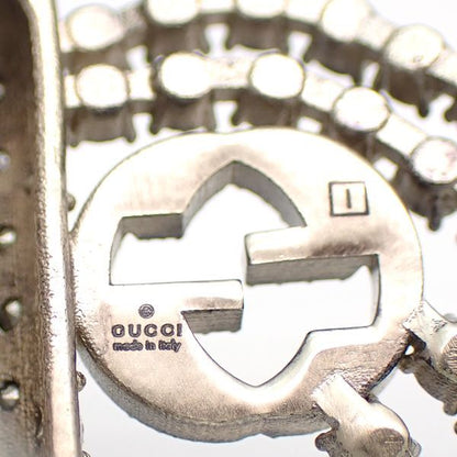 Gucci Brooch Interlocking G Butterfly Rhinestone Metal Gucci