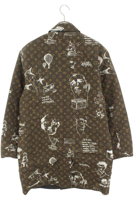 Louis Vuitton 23AW Rm232 YH0 Hpc70e Reversible Technical Cotton Monogram Coat