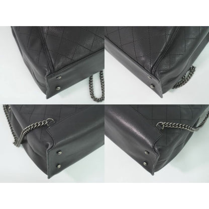 Chanel Quilted 2-Way Chain Drawstring Backpack Handbag — view 7