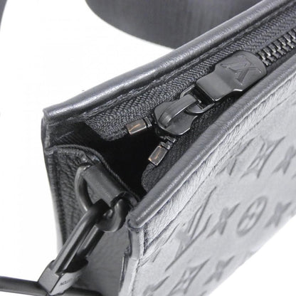 Louis Vuitton Monogram Shadow Gaston Wearable Wallet Shoulder Bag Black — view 5