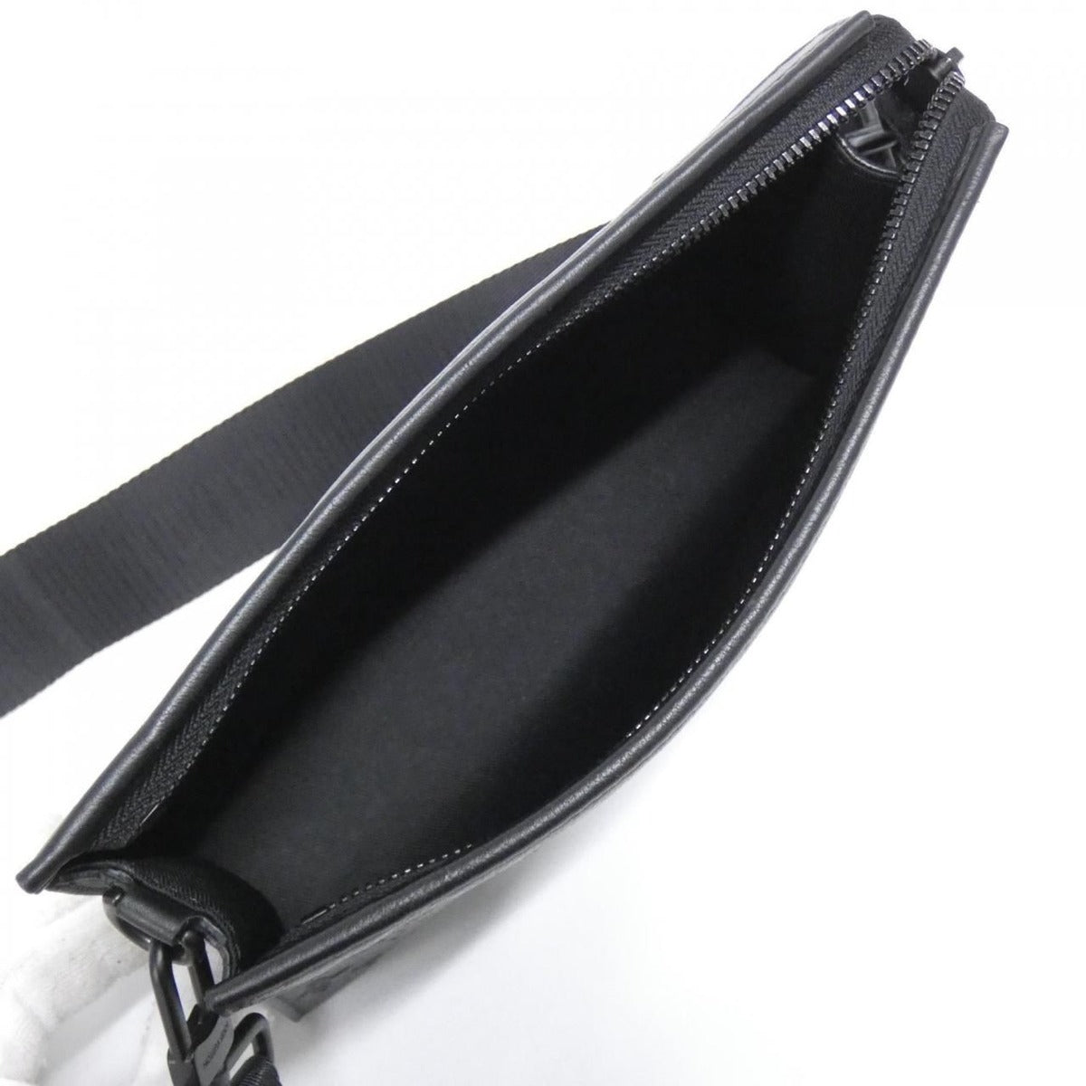 Louis Vuitton Monogram Shadow Gaston Wearable Wallet Shoulder Bag Black — view 8