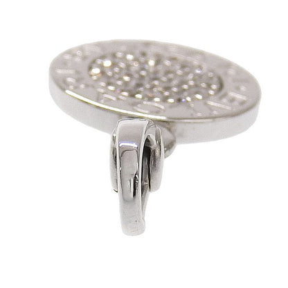 Bvlgari Diamond Pendant Top 18K White Gold 750 White Gold Diamond Charm