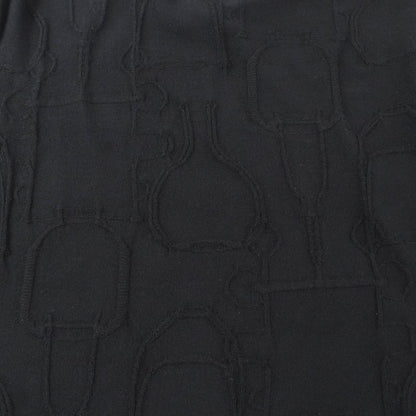 Hermes Silk Cashmere Blend Harness Knitted Crew Neck Long Sleeves Knit Dress