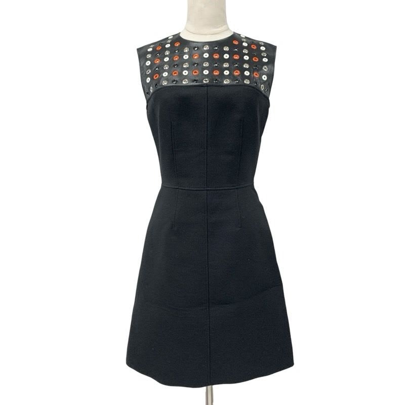 Louis Vuitton Dress Wool Black
