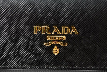 Unused Prada Key Case Key Holder 6 Rings 1pg222 Black