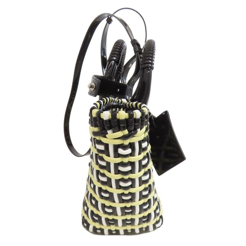 Balenciaga 671342 Bistro XS 2WAY Handbag Enamel Women