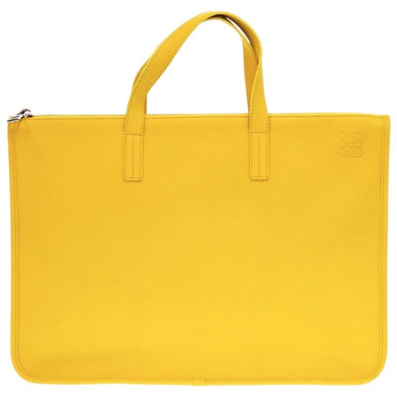 Loewe Anagram A4 Leather Yellow Business Bag 1903