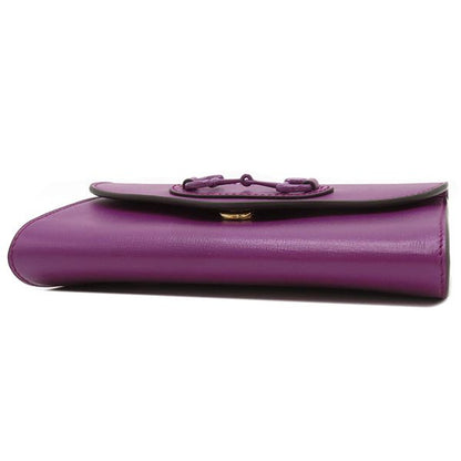 Gucci Shoulder Bag Horsebit Leather Purple Gold Hardware Chain Shoulder Sherry