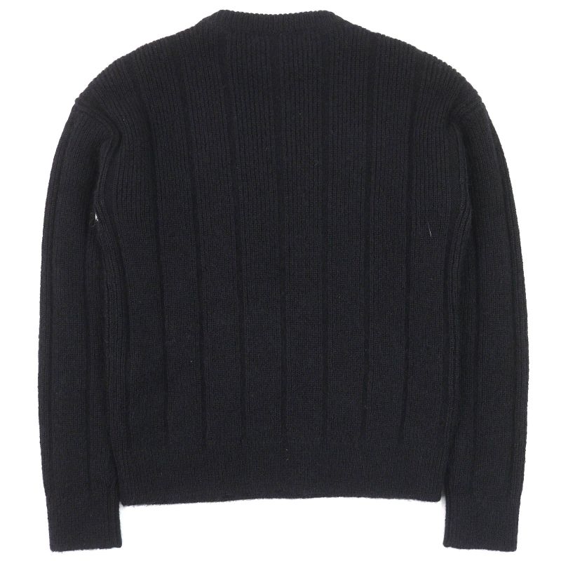 Saint Laurent Paris 21AW 665879 Wool Mohair Partially Allover Design Crewneck