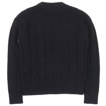 Saint Laurent Paris 21AW 665879 Wool Mohair Partially Allover Design Crewneck