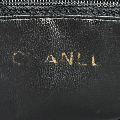 Chanel Triple Coco Chain Shoulder Bag Caviar Skin Black Gold Hardware 7 Digit 4