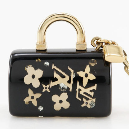Louis Vuitton Porte Cles Speedy - Ancursion Vintage M65444 Resinous Gold Plated