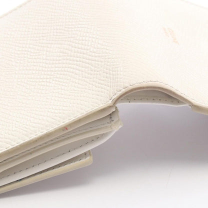 Celine Bifold Wallet Small Strap White Leather — view 10
