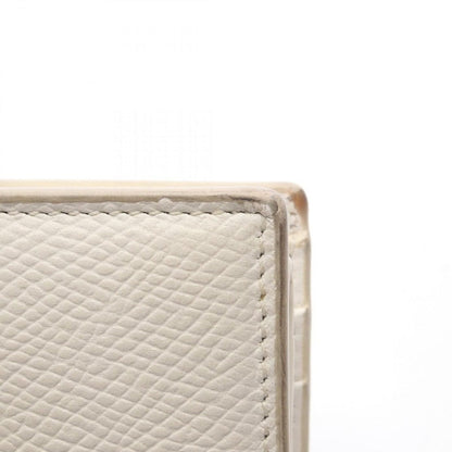 Celine Bifold Wallet Small Strap White Leather — view 13