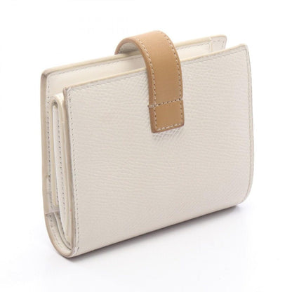 Celine Bifold Wallet Small Strap White Leather — view 2