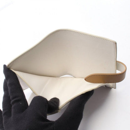 Celine Bifold Wallet Small Strap White Leather — view 8
