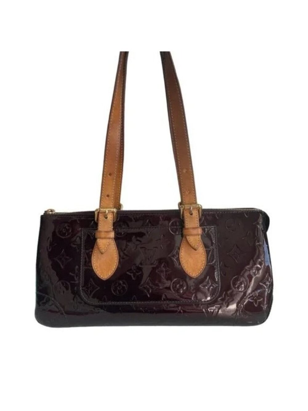 Louis Vuitton Vernis Rosewood Avenue Bag Monogram Tote Amarante