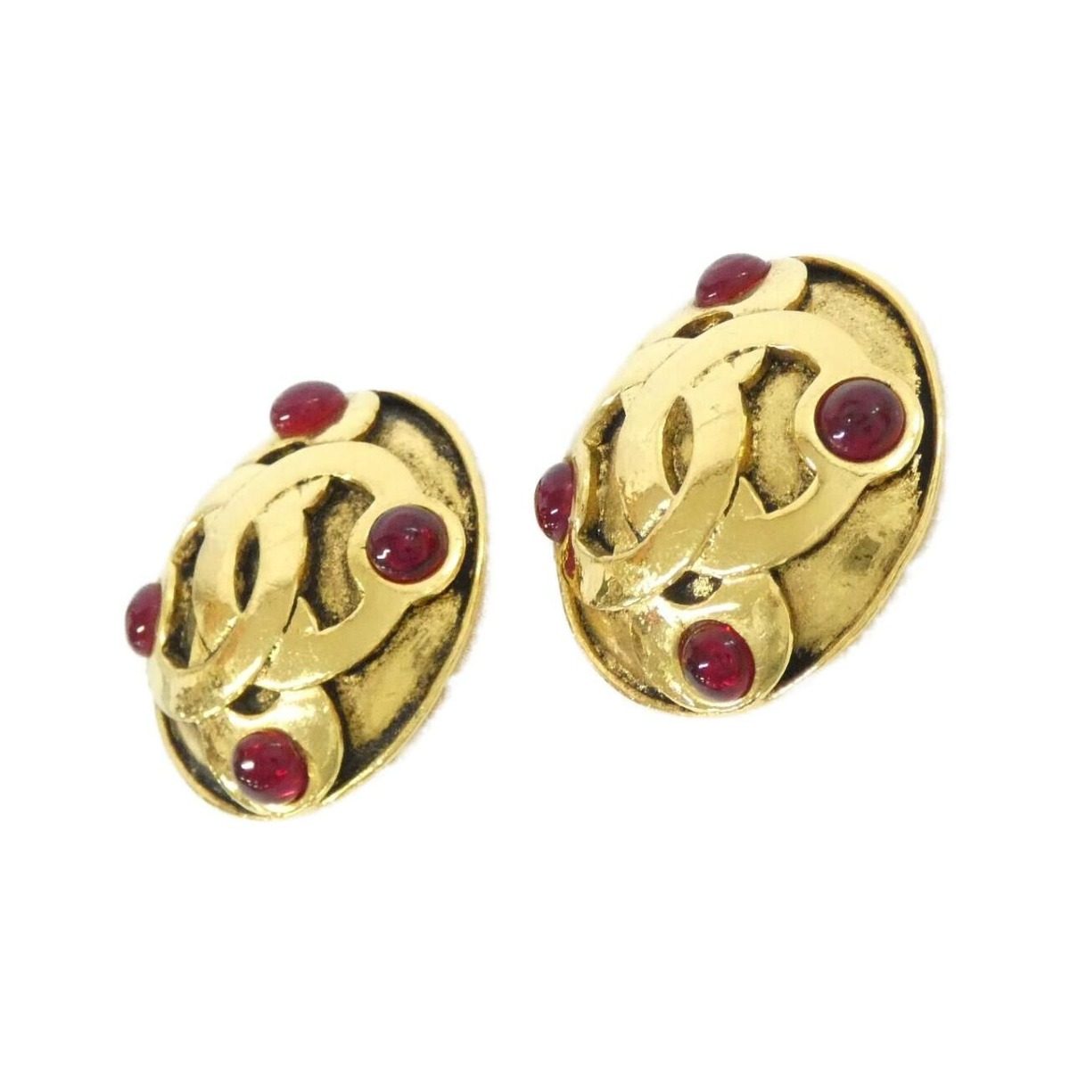 Chanel Vintage Earrings Gold — view 2