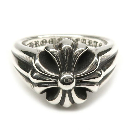 Chrome Hearts Ring Small Cutout CH Plus 925 Sterling Silver with Invoice