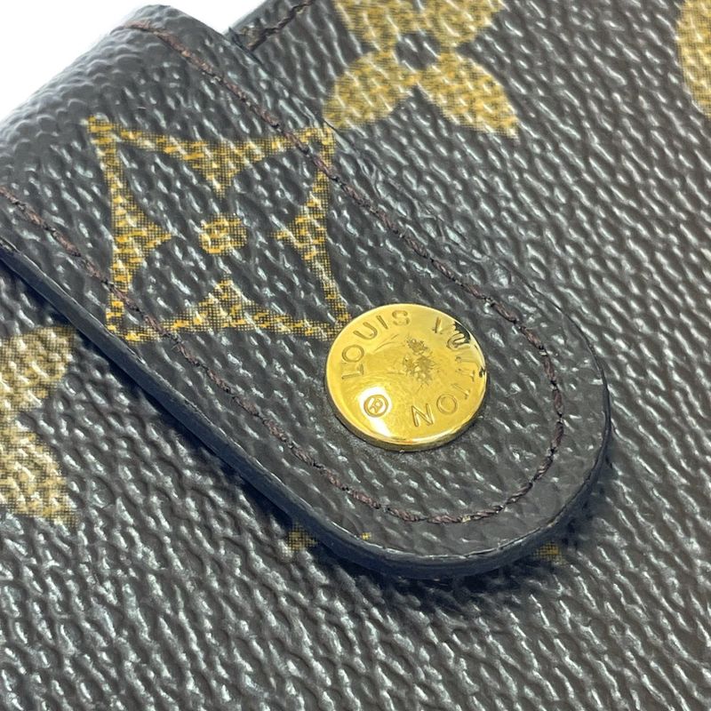 Louis Vuitton M61667 Monogram PVC Compact Zip Bifold Wallet Brown 329959