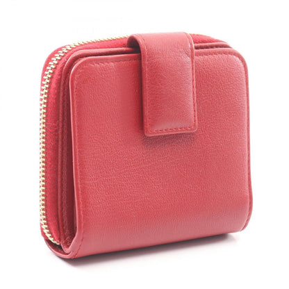 Saint Laurent Yves Bifold Wallet YSL Logo Red Leather — view 2