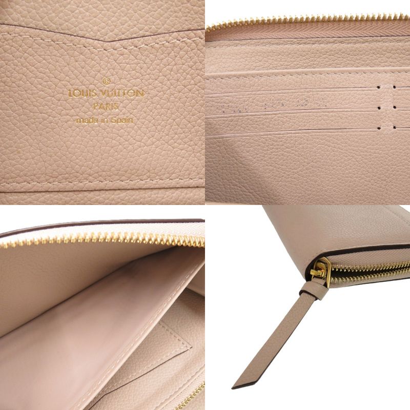 Louis Vuitton Zippy Lock Me M80674 Leather Glaze IC Tag LV Long Wallet 0858