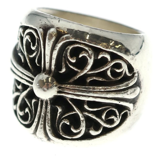 Chrome Hearts Classic Oval Cross Ring Silver with