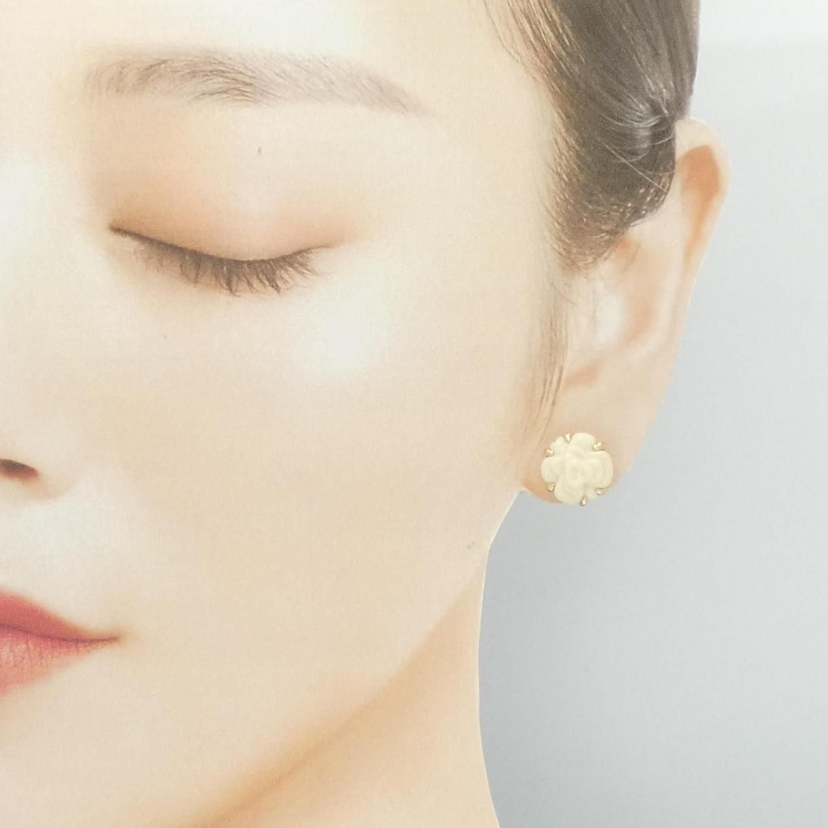 Chanel Camellia Small Earrings — view 4