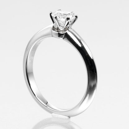 Tiffany & Co Solitaire 0.39ct Vs1/e/goog Pt950platinum X Diamond #6.5 Ladies