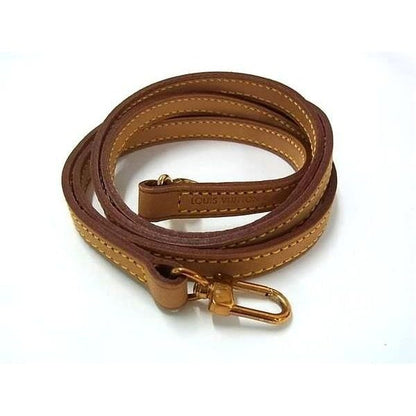 Louis Vuitton Leather Bag Shoulder Strap Brown
