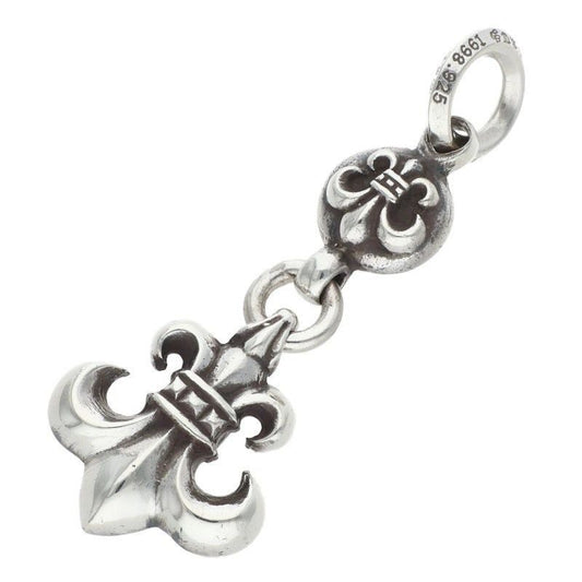 Chrome Hearts BS Fleur 1 Ball BS Charm Silver Necklace Top