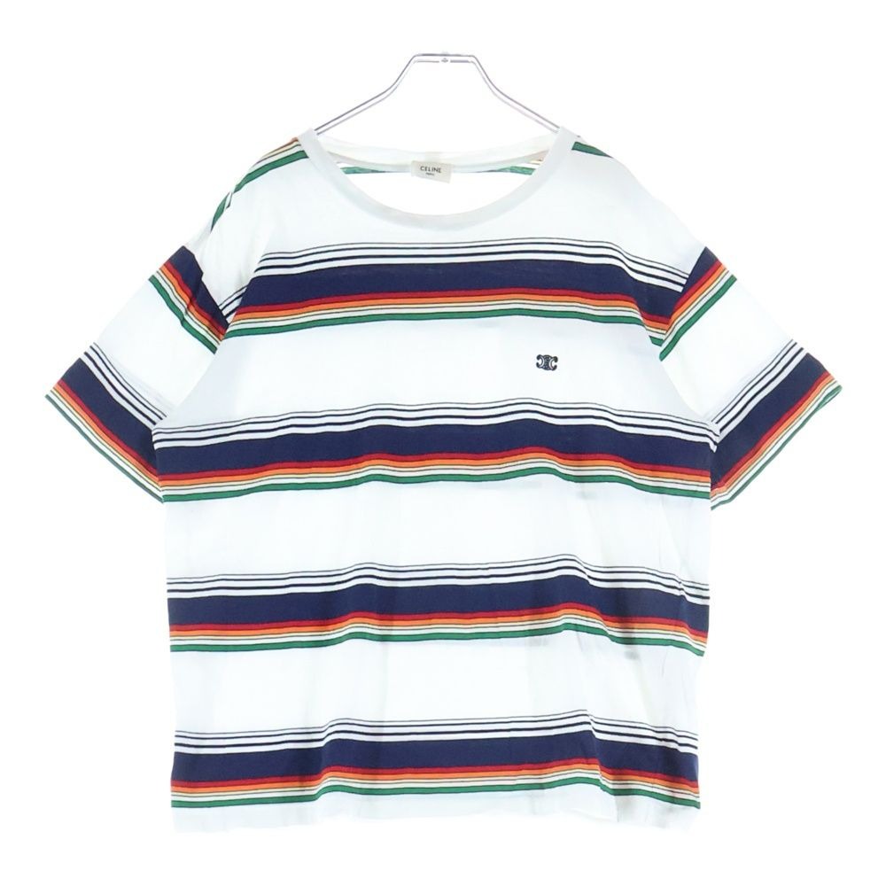 Celine Triomphe Borders Short Sleeve T-Shirt White