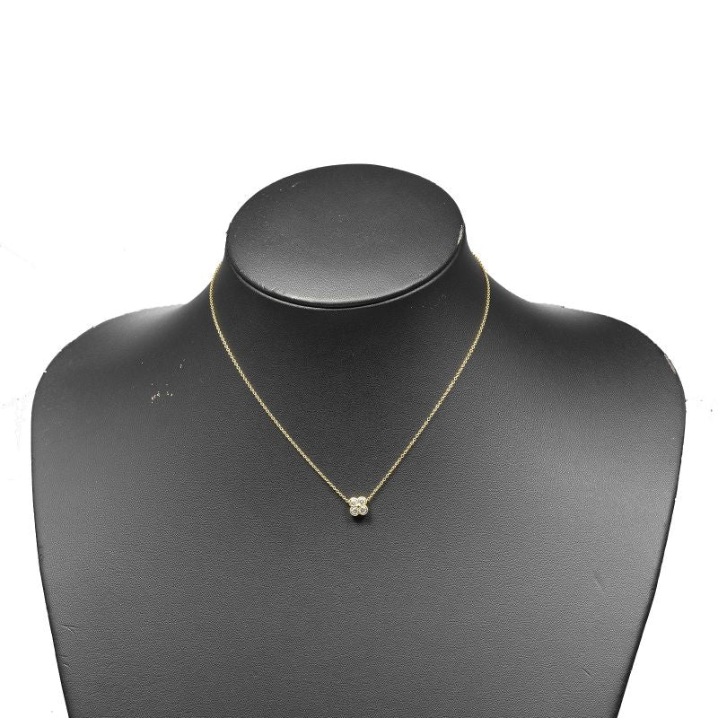 Tiffany & Co Bezel Set 18K Yellow Gold And Diamonds Ladies 2.38g Necklace