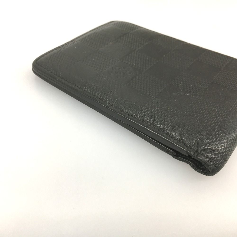 Louis Vuitton Bifold Wallet Portefeuille/multiple Damier Infini N63124 Black