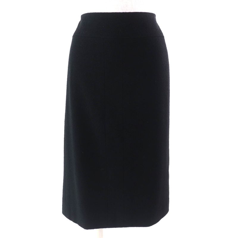 CHANEL Vintage 98A P11506 Wool Coco Mark Button Wool Tweed Jacket Skirt Setup