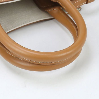 Celine Mini Vertical Cabas Handbag Canvas Calf Womens