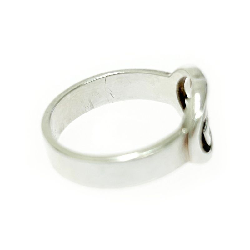 Gucci Silver Interlocking G Ring 4.7g 925 Engraved 388691 Ring