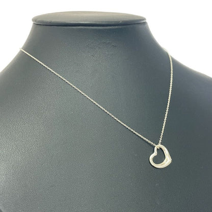 Tiffany & Co Silver Open Heart Necklace 2.2g 925 Engraved 448913 Necklace