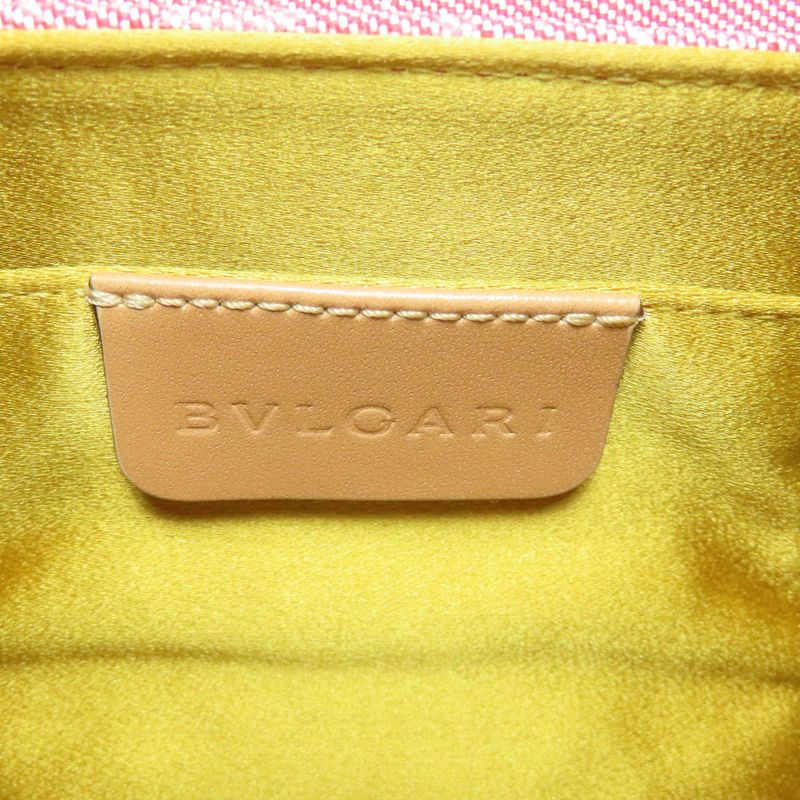 Bvlgari Logomania Handbag Canvas Leather Women
