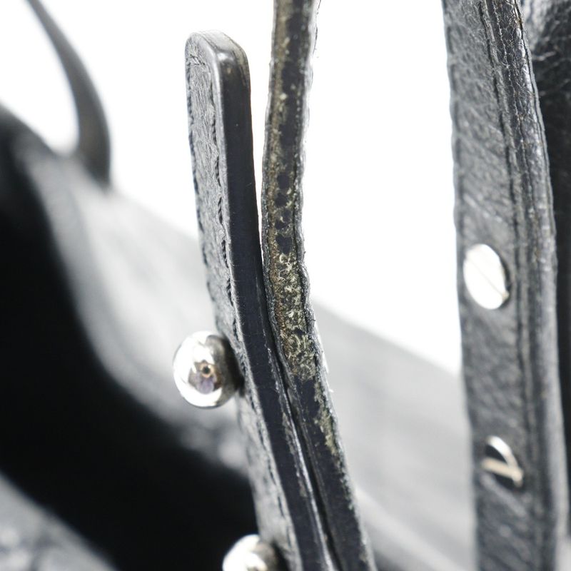 Chanel On The Road Coco Mark A48019 Leather Black Women's Tote Bag