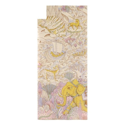 Hermes Shawl Carre 140 Geant Cashmere Silk Natural Jaune Rose Pale Cosmographia