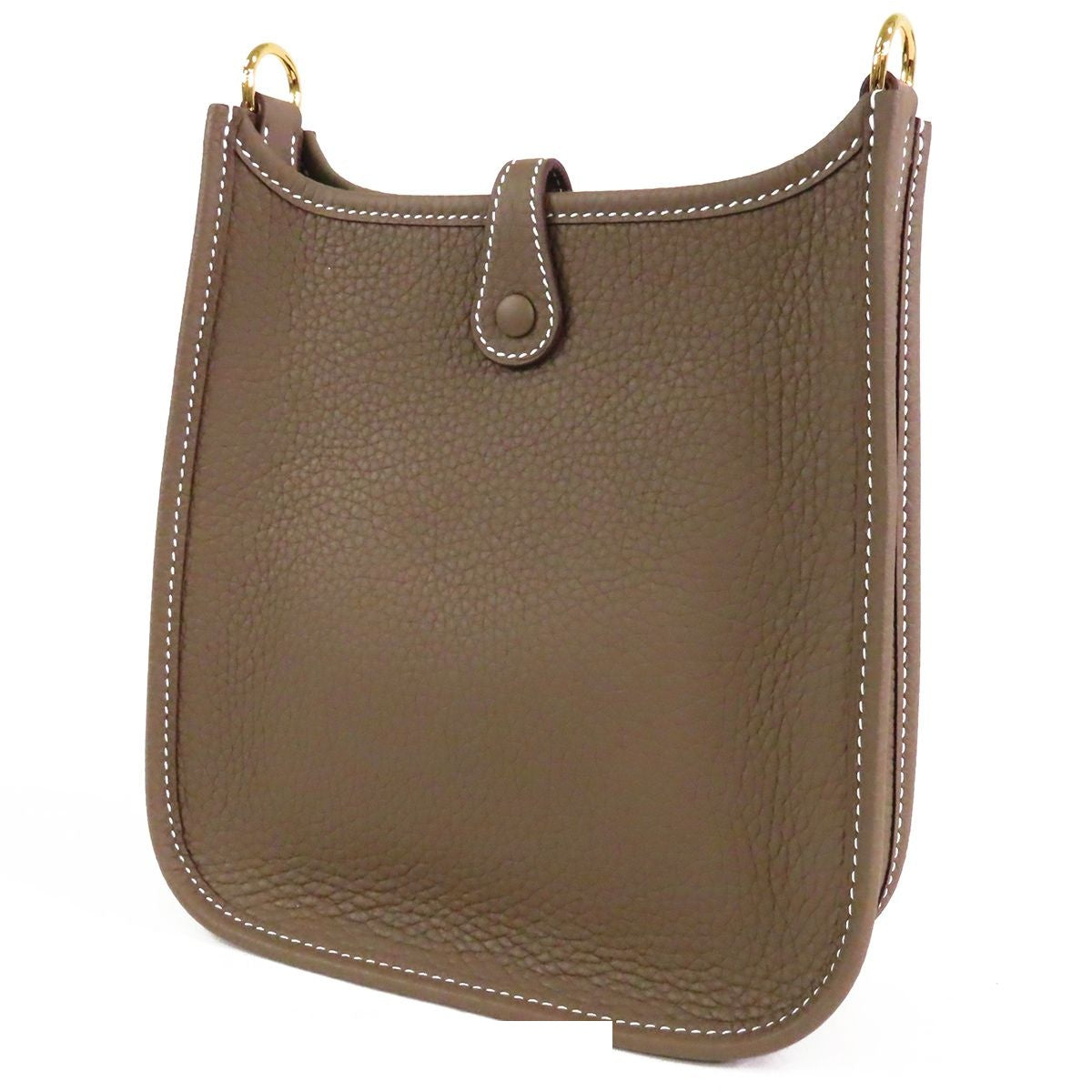 Hermes Evelyne TPM Etoupe Gold Taurillon Shoulder Bag — view 2