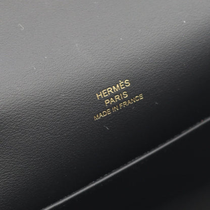 Hermes Handbag Pochette Kelly Mini Black Leather — view 4
