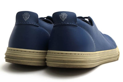 Gucci Shoes Sneakers Shoes Low Cut Men Leather Genuine Blue 342038 Mirosoft