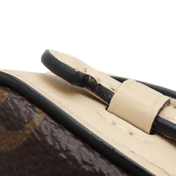 Louis Vuitton Shoulder Bag Saintonge Monogram Canvas Leather Clesme Gold