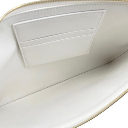 Celine Clutch Bag Telepathy Love Leather Logo Mouth Eye Red White Gold Hardware