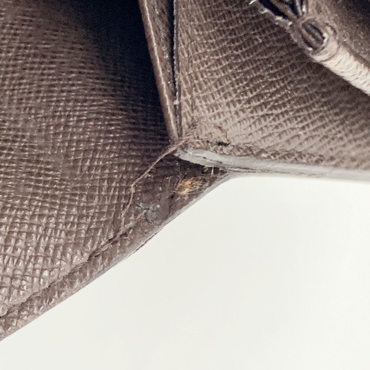 Louis Vuitton Damier Pochette Porte Monet Credit Bifold Wallet N61734 Brown